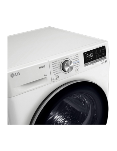 Uscător de rufe LG RH80V9AV3N, 8kg, Alb