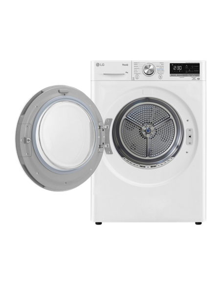 Uscător de rufe LG RH80V9AV3N, 8kg, Alb