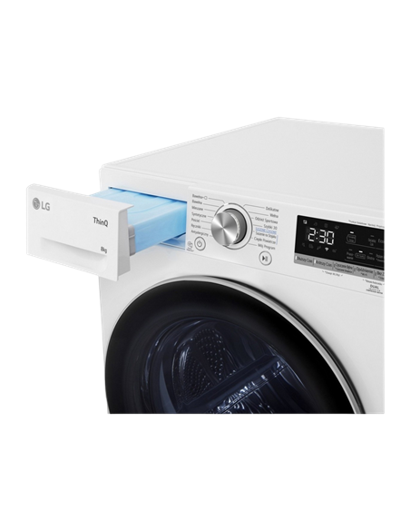 Uscător de rufe LG RH80V9AV3N, 8kg, Alb