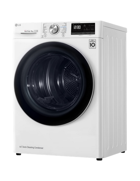 Uscător de rufe LG RH80V9AV3N, 8kg, Alb