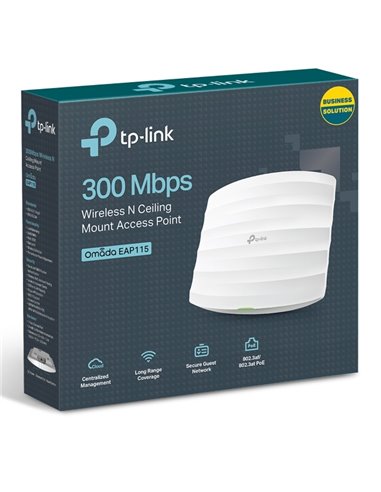 Беспроводная точка доступа TP-LINK EAP115, 300 Мбит/с, Белый