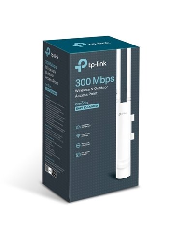 Наружная точка доступа TP-LINK EAP110-Outdoor, 300 Мбит/с, Белый