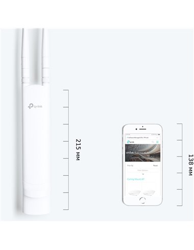 Наружная точка доступа TP-LINK EAP110-Outdoor, 300 Мбит/с, Белый