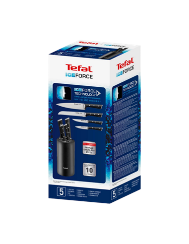 Набор ножей Tefal K2325S75, Чёрный