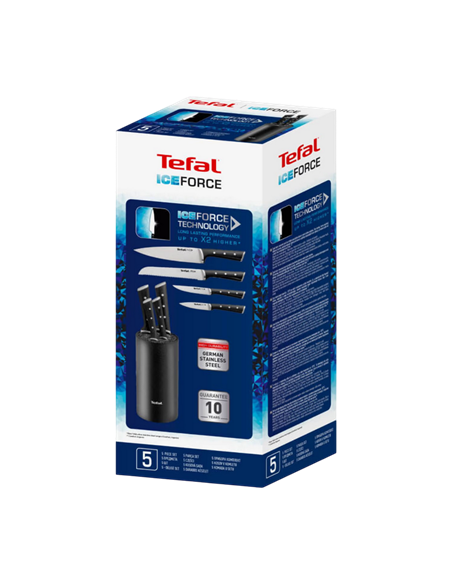 Set de Cuțite Tefal K2325S75, Negru