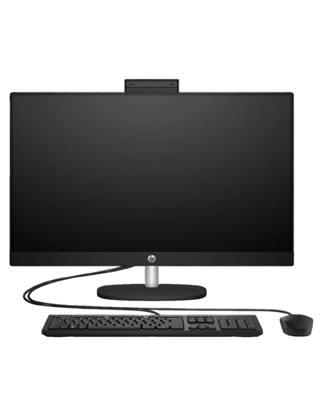 Моноблок HP 27-cr1060ci , 27", Intel Core Ultra 5 125U, 16Гб/512Гб, FreeDOS, Чёрный