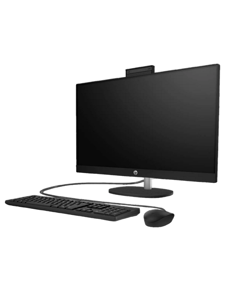 Computer All-in-One HP 27-cr1060ci , 27", Intel Core Ultra 5 125U, 16GB/512GB, FreeDOS, Negru
