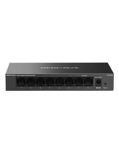 Switch de rețea MERCUSYS MS108GS, 8x 10/100/1000 Mbps
