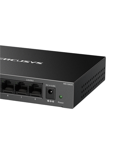 Switch de rețea MERCUSYS MS108GS, 8x 10/100/1000 Mbps