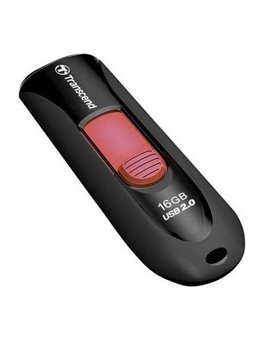 USB Flash накопитель Transcend JetFlash 590, 16Гб, Чёрный