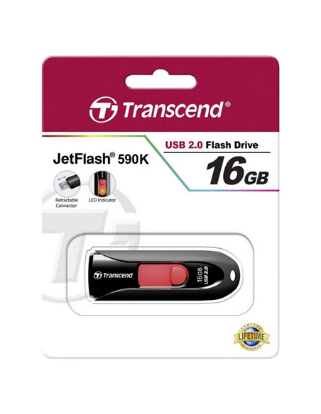 Memorie USB Transcend JetFlash 590, 16GB, Negru
