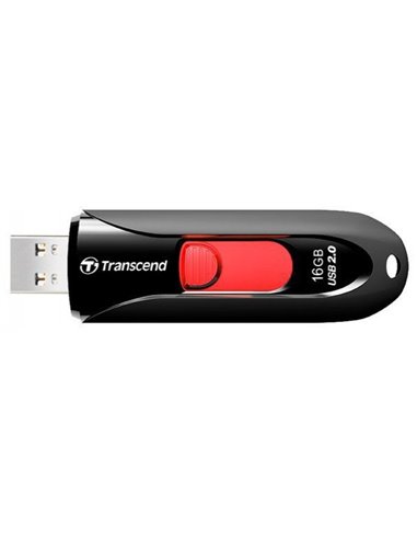 USB Flash накопитель Transcend JetFlash 590, 16Гб, Чёрный