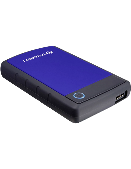 Внешний портативный жесткий диск Transcend StoreJet 25H3B, 2 ТБ, Морской Синий (TS2TSJ25H3B)