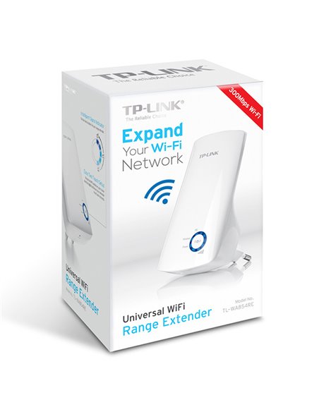 Усилитель Wi‑Fi сигнала TP-LINK TL-WA854RE, 300 Мбит/с, Белый