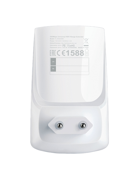 Amplificator de semnal Wi‑Fi TP-LINK TL-WA854RE, 300 Mbps, Alb