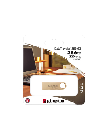 Memorie USB Kingston DataTraveler SE9 G3, 256GB, Auriu