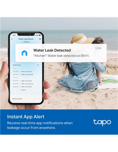 Датчик протечки TP-LINK Tapo T300, Белый