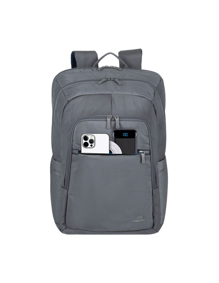 Rucsac pentru Laptop RivaCase 7569, 17.3", Poliester RPET ECO-FRIENDLY, Gri