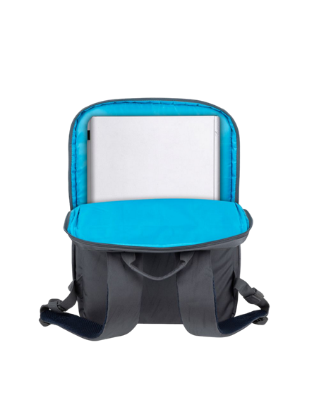 Rucsac pentru Laptop RivaCase 7569, 17.3", Poliester RPET ECO-FRIENDLY, Gri