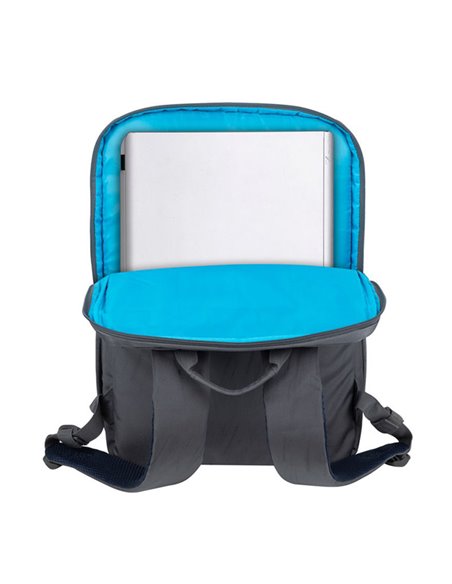 Rucsac pentru Laptop RivaCase 7569, 17.3", Poliester RPET ECO-FRIENDLY, Gri