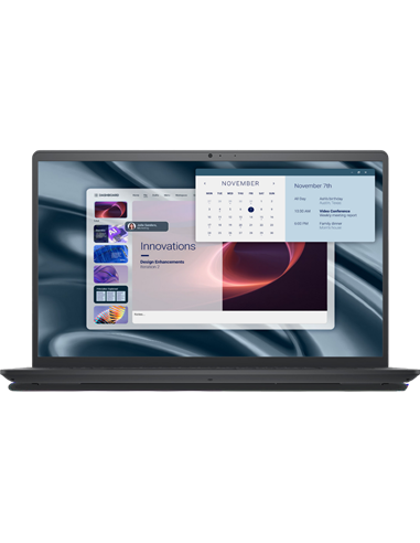 Laptop Business 15,6" DELL 15 Essential PV15255, Carbon Black, AMD Ryzen 5 7520U, 8GB/512GB, Windows 11 Home