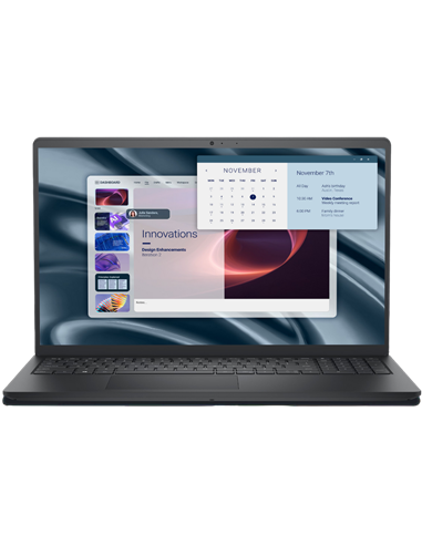 Ноутбук для бизнеса 15,6" DELL 15 Essential PV15255, Carbon Black, AMD Ryzen 5 7520U, 8Гб/512Гб, Windows 11 Home
