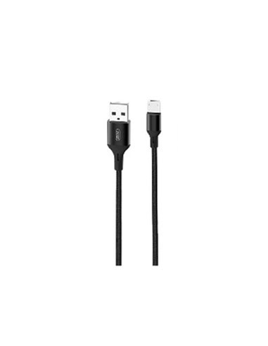 Кабель для зарядки и синхронизации XO NB143, USB Type-A/USB Type-C, 2м, Чёрный