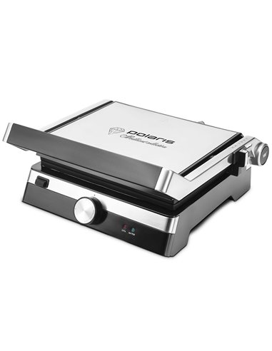 Электрический Гриль Polaris PGP1902, 2000Вт, Серебристый