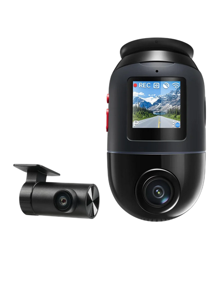 Set Dash Cam față și spate 70mai 4K Omni X800+Rear Cam, Negru
