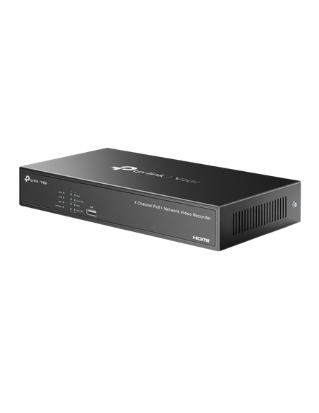 Видеорегистратор TP-LINK VIGI NVR1004H-4P, Чёрный