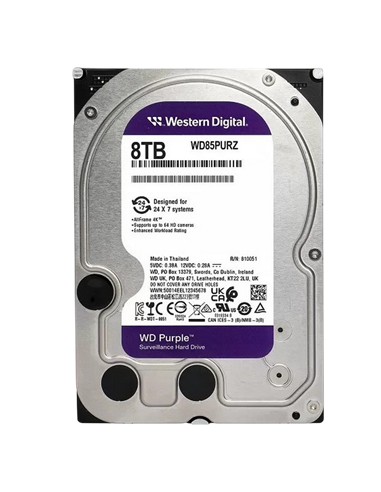 Жесткий диск Western Digital WD Purple, 3.5", 8 TБ <WD85PURZ>