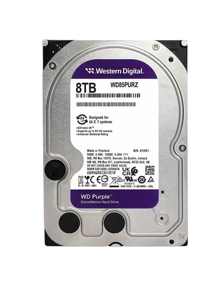 Жесткий диск Western Digital WD Purple, 3.5", 8 TБ <WD85PURZ>