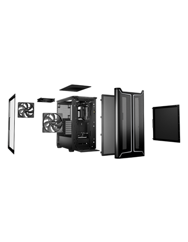 Компьютерный корпус be quiet! Pure Base 501 DX, Midi-Tower, Без блока питания, Чёрный