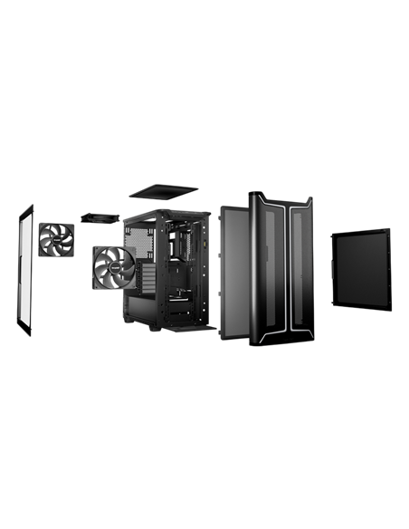Компьютерный корпус be quiet! Pure Base 501 DX, Midi-Tower, Без блока питания, Чёрный