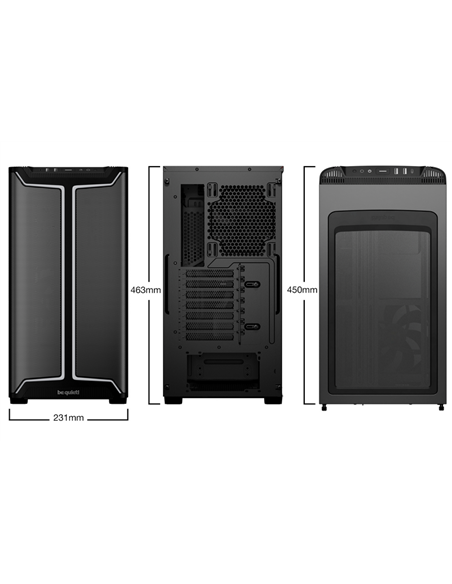 Компьютерный корпус be quiet! Pure Base 501 DX, Midi-Tower, Без блока питания, Чёрный