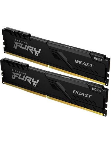 Оперативная память Kingston FURY Beast, DDR4 SDRAM, 3600 МГц, 32Гб, KF436C18BBK2/32