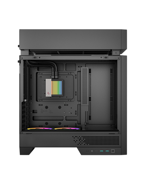 Компьютерный корпус Deepcool CL6600, Midi-Tower, Без блока питания, Чёрный