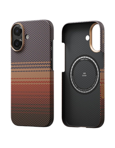 Husă Pitaka MagEZ 7 Ultra-Slim pentru Apple iPhone 17, Sunset 2