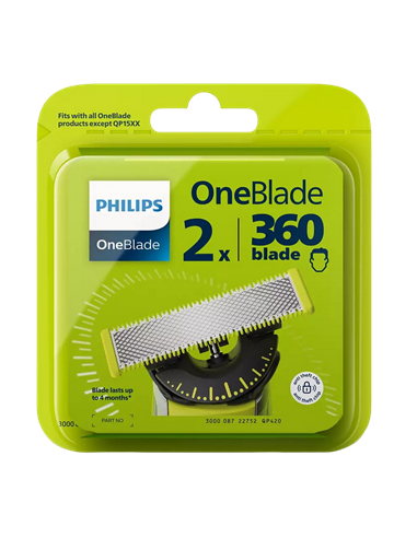 Сменное лезвие для электробритвы Philips QP420/50, Черный | Зелёный