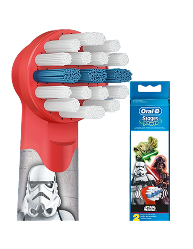 Насадка для электрической зубной щетки Oral-B EB10-2 Star Wars, Красный