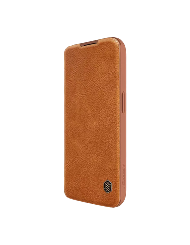 Husă tip carte Nillkin iPhone 15 Pro Max - Qin Pro, Maro