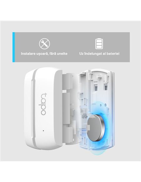 Senzor de contact inteligent TP-LINK Tapo T110, Alb