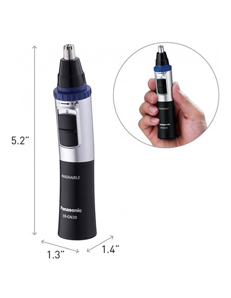 Trimmer pentru bărbați Panasonic ER-GN30-K520, Negru | Argintiu