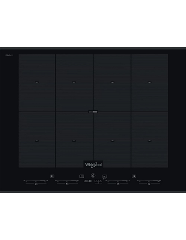 Plită cu inducție Whirlpool SMO 658C/BT/IXL, Negru
