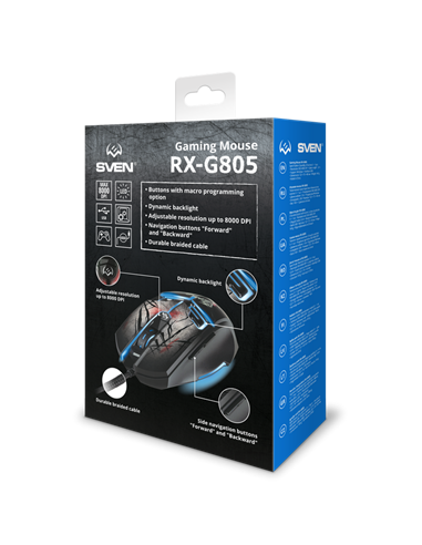 Игровая мышь SVEN RX-G805, Чёрный