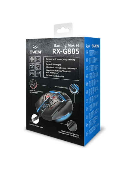 Gaming Mouse SVEN RX-G805, Negru