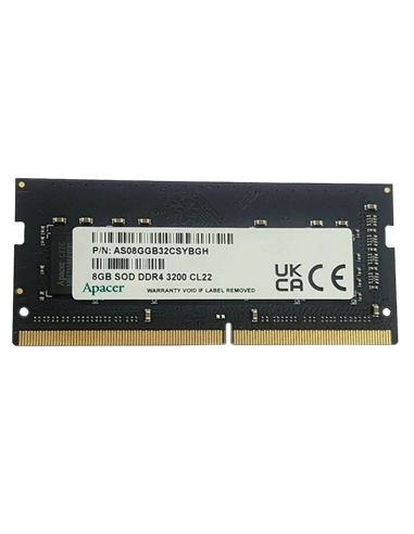 Оперативная память Apacer AS08GGB32CSYBGH, DDR4 SDRAM, 3200 МГц, 8Гб