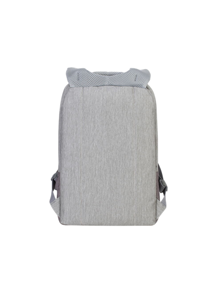 Rucsac pentru Laptop RivaCase Prater, 15.6", Poliester, Gri/Moca