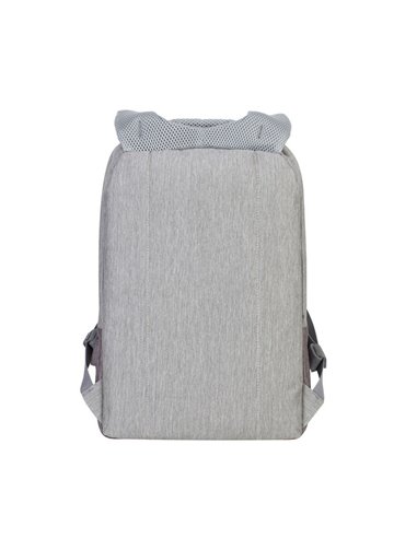 Rucsac pentru Laptop RivaCase Prater, 15.6", Poliester, Gri/Moca