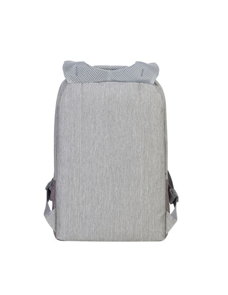 Rucsac pentru Laptop RivaCase Prater, 15.6", Poliester, Gri/Moca